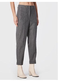Peserico Spodnie materiałowe E04668 Szary Regular Fit ze sklepu MODIVO w kategorii Spodnie damskie - zdjęcie 170663705