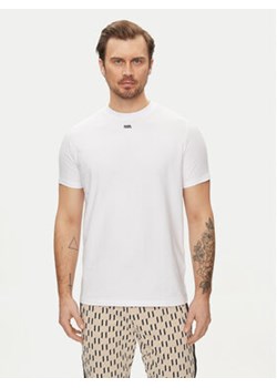 KARL LAGERFELD T-Shirt 755034 542221 Biały Regular Fit ze sklepu MODIVO w kategorii T-shirty męskie - zdjęcie 170663829