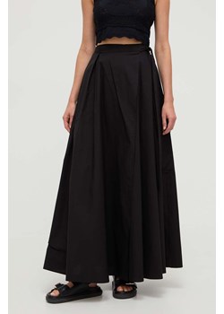 Twinset spódnica kolor czarny maxi rozkloszowana ze sklepu ANSWEAR.com w kategorii Spódnice - zdjęcie 170664726