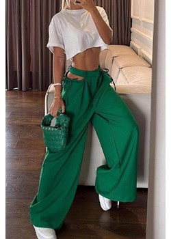 Spodnie VALOMDA GREEN ze sklepu Ivet Shop w kategorii Spodnie damskie - zdjęcie 170665225