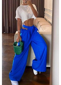 Spodnie VALOMDA BLUE ze sklepu Ivet Shop w kategorii Spodnie damskie - zdjęcie 170665227