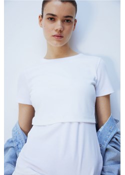 H & M - MAMA Top dla karmiącej - Biały ze sklepu H&M w kategorii Bluzki ciążowe - zdjęcie 170667095