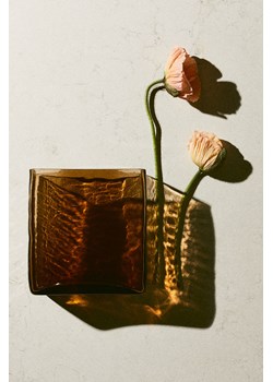 H & M - Szklany wazon o strukturalnej powierzchni - Żółty ze sklepu H&M w kategorii Wazony - zdjęcie 170667119