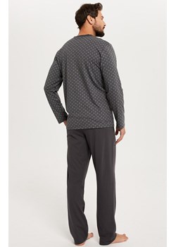 Piżama męska z długim rękawem i długimi nogawkami Balmer, Kolor grafitowy-wzór, Rozmiar 2XL, Italian Fashion ze sklepu Primodo w kategorii Piżamy męskie - zdjęcie 170680708
