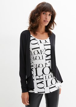 Shirt z nadrukiem w napisy ze sklepu bonprix w kategorii Bluzki damskie - zdjęcie 170682688