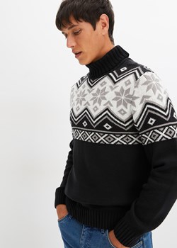 Sweter w norweski wzór ze sklepu bonprix w kategorii Swetry męskie - zdjęcie 170682718