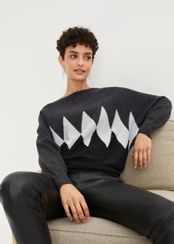 Sweter w romby ze sklepu bonprix w kategorii Swetry damskie - zdjęcie 170682725