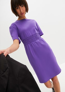 Sukienka z dżerseju, z przeszyciem cienkimi gumkami w talii ze sklepu bonprix w kategorii Sukienki - zdjęcie 170683098