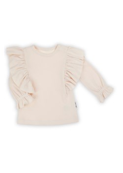 Bluzka bawełniana niemowlęca z długim rękawem ecru - Nicol ze sklepu 5.10.15 w kategorii Kaftaniki i bluzki - zdjęcie 170683206