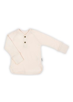Bluzka bawełniana niemowlęca z długim rękawem beżowa ze sklepu 5.10.15 w kategorii Kaftaniki i bluzki - zdjęcie 170683227