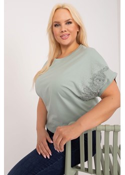 Casualowa bluzka plus size z aplikacjami ze sklepu 5.10.15 w kategorii Bluzki damskie - zdjęcie 170683228