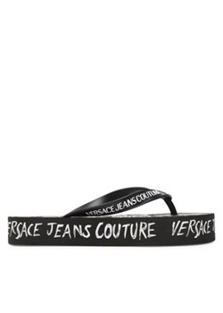 Versace Jeans Couture Japonki 74VA3SQ8 ZS624 Czarny ze sklepu MODIVO w kategorii Klapki damskie - zdjęcie 170684876