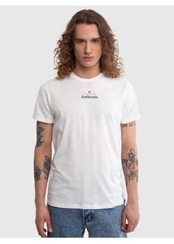 Koszulka męska z linii Authentic z nadrukiem biała Techmunen 100 ze sklepu Big Star w kategorii T-shirty męskie - zdjęcie 170684937