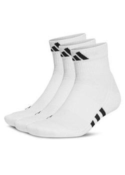 adidas Zestaw 3 par niskich skarpet unisex Mid-Cut Socks 3 Pairs HT3450 Biały ze sklepu MODIVO w kategorii Skarpetki damskie - zdjęcie 170686286
