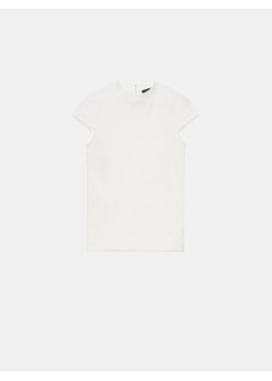 Mohito - Biała bluzka z krótkim rękawem - biały ze sklepu Mohito w kategorii Bluzki damskie - zdjęcie 170686607