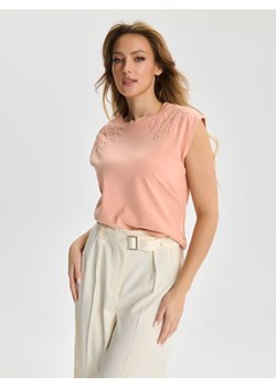 Sinsay - Koszulka z nadrukiem - różowy ze sklepu Sinsay w kategorii Bluzki damskie - zdjęcie 170688099