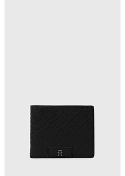 Tommy Hilfiger portfel skórzany męski kolor czarny ze sklepu ANSWEAR.com w kategorii Portfele męskie - zdjęcie 170688857