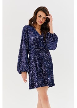 Sukienka cekinowa Lapis Blue XS ze sklepu NAOKO w kategorii Sukienki - zdjęcie 170690489