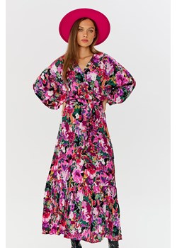 Sukienka z falbanką Floral Blush XS ze sklepu NAOKO w kategorii Sukienki - zdjęcie 170690779