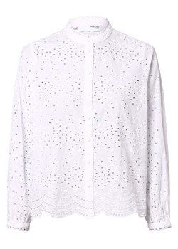 Selected Femme Bluzka damska - SLFTatiana Kobiety Bawełna biały jednolity ze sklepu vangraaf w kategorii Koszule damskie - zdjęcie 170695069