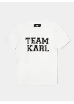 Karl Lagerfeld Kids T-Shirt Z30049 D Biały Regular Fit ze sklepu MODIVO w kategorii T-shirty chłopięce - zdjęcie 170696399