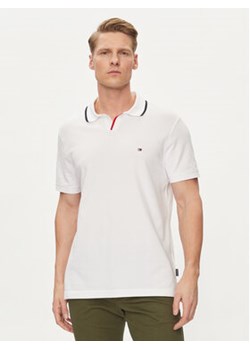 Tommy Hilfiger Polo MW0MW34772 Biały Regular Fit ze sklepu MODIVO w kategorii T-shirty męskie - zdjęcie 170696529