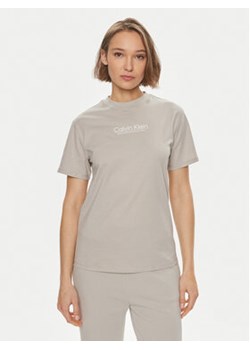 Calvin Klein T-Shirt Coordinates K20K207005 Beżowy Regular Fit ze sklepu MODIVO w kategorii Bluzki damskie - zdjęcie 170696766