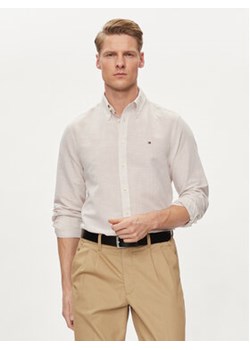 Tommy Hilfiger Koszula MW0MW34632 Beżowy Slim Fit ze sklepu MODIVO w kategorii Koszule męskie - zdjęcie 170696905