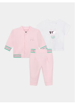 Karl Lagerfeld Kids Komplet dresowy Z30129 M Różowy Regular Fit ze sklepu MODIVO w kategorii Dresy dla niemowlaka - zdjęcie 170696918