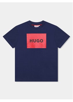Hugo T-Shirt G00006 S Granatowy Regular Fit ze sklepu MODIVO w kategorii T-shirty chłopięce - zdjęcie 170696956
