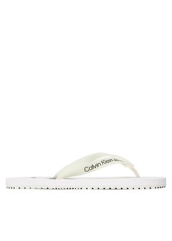 Calvin Klein Jeans Japonki Beach Sandal Monogram Tpu YM0YM00838 Biały ze sklepu MODIVO w kategorii Klapki męskie - zdjęcie 170697256