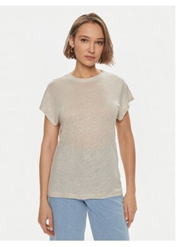 Calvin Klein T-Shirt K20K207260 Beżowy Relaxed Fit ze sklepu MODIVO w kategorii Bluzki damskie - zdjęcie 170697468