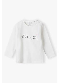 Biała bawełniana bluzka niemowlęca - KIZI MIZI ze sklepu 5.10.15 w kategorii Kaftaniki i bluzki - zdjęcie 170697768