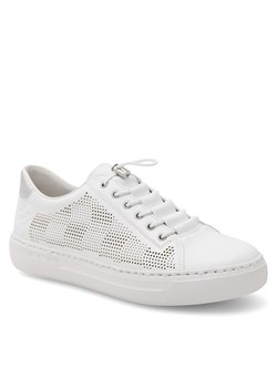 Sneakersy Rieker L9853-80 Biały ze sklepu eobuwie.pl w kategorii Trampki damskie - zdjęcie 170702606