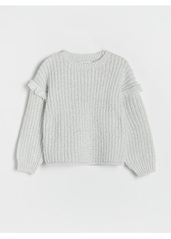Reserved - Sweter z frędzlami - złamana biel ze sklepu Reserved w kategorii Swetry dziewczęce - zdjęcie 170704529