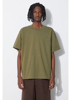 adidas Originals t-shirt bawełniany męski kolor zielony gładki IP2771 ze sklepu ANSWEAR.com w kategorii T-shirty męskie - zdjęcie 170705759