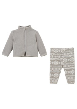Bluza rozpinana niemowlęca z polaru + spodnie z polaru (2 części) ze sklepu bonprix w kategorii Komplety niemowlęce - zdjęcie 170706287