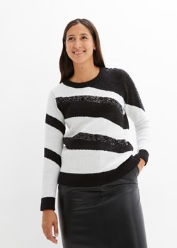 Sweter z cekinami ze sklepu bonprix w kategorii Swetry damskie - zdjęcie 170706667