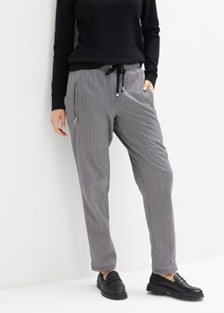 Spodnie ocieplane z gumką w talii ze sklepu bonprix w kategorii Spodnie damskie - zdjęcie 170706697