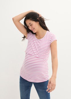 Shirt ciążowy i do karmienia, z bawełny ze sklepu bonprix w kategorii Bluzki ciążowe - zdjęcie 170707167
