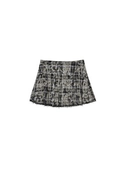 Cropp - Ciemnoszara spódnica mini w kratę - szary ze sklepu Cropp w kategorii Spódnice - zdjęcie 170707467