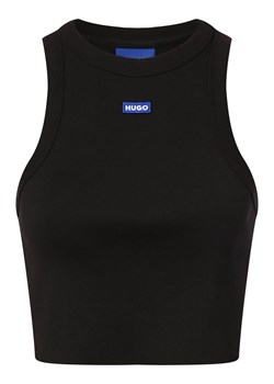 HUGO BLUE Top damski - Baby Tank_B Kobiety Bawełna czarny jednolity ze sklepu vangraaf w kategorii Bluzki damskie - zdjęcie 170707509