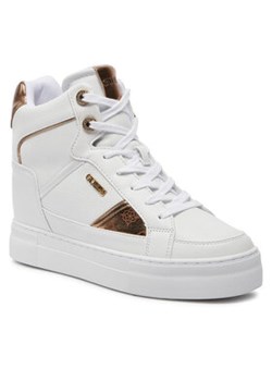 Guess Sneakersy Fridan FL7FRI ELE12 Biały ze sklepu MODIVO w kategorii Buty sportowe damskie - zdjęcie 170712847