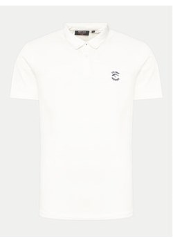 INDICODE Polo Kigan 41-039 Biały Regular Fit ze sklepu MODIVO w kategorii T-shirty męskie - zdjęcie 170712889