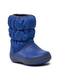 Crocs Śniegowce Winter Puff Boot Kids 14613 Granatowy ze sklepu MODIVO w kategorii Buty zimowe dziecięce - zdjęcie 170713015
