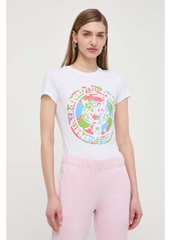 PLEIN SPORT t-shirt bawełniany damski ze sklepu ANSWEAR.com w kategorii Bluzki damskie - zdjęcie 170714445