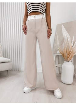 spodnie crone jasnobeżowe uni ze sklepu UBRA w kategorii Spodnie damskie - zdjęcie 170715367