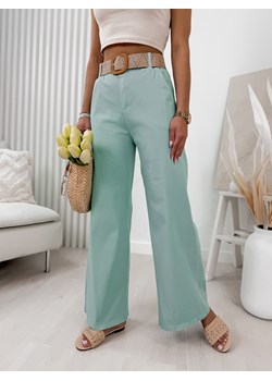 spodnie bernadette miętowe one size ze sklepu UBRA w kategorii Spodnie damskie - zdjęcie 170715376