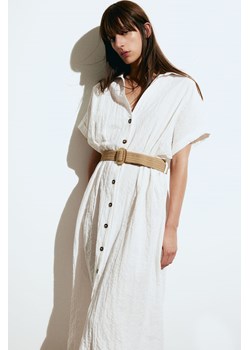 H & M - Szmizjerka z paskiem - Biały ze sklepu H&M w kategorii Sukienki - zdjęcie 170716967