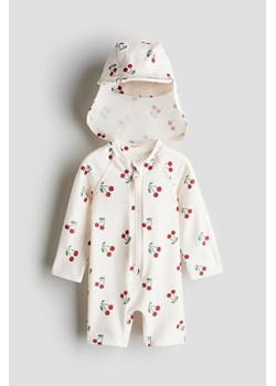 H & M - Komplet przeciwsłoneczny UPF 50 - Beżowy ze sklepu H&M w kategorii Odzież dla niemowląt - zdjęcie 170717069